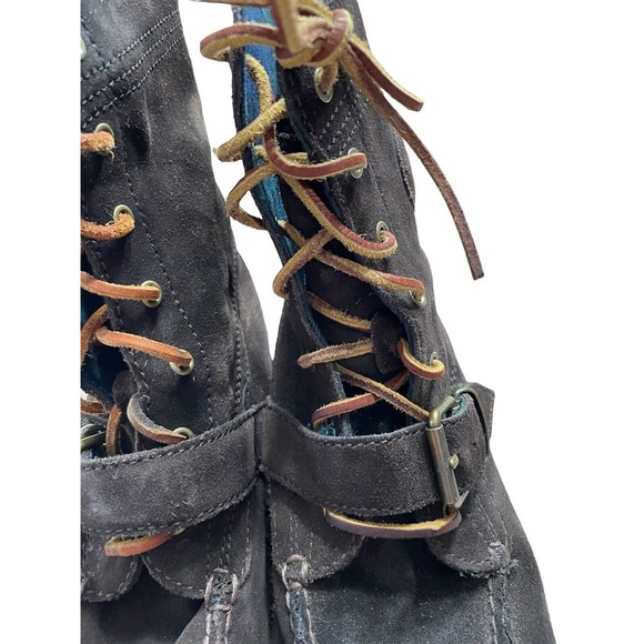 Men’s Ralph Lauren Polo Ranger Brown Suede Boots Shoes Distressed 8D Style 14557 - Picture 3 of 12